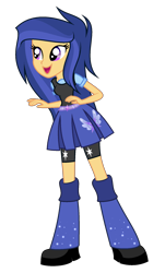 Size: 1224x2020 | Tagged: safe, artist:galaxyswirlsyt, imported from derpibooru, oc, oc only, oc:velvet sentry, equestria girls, offspring, parent:flash sentry, parent:twilight sparkle, parents:flashlight, simple background, solo, transparent background