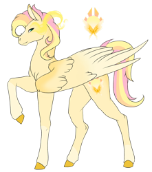 Size: 1920x2170 | Tagged: safe, artist:oneiria-fylakas, imported from derpibooru, fluttershy, sunset shimmer, pegasus, pony, fusion, simple background, solo, transparent background