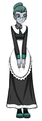 Size: 1256x3600 | Tagged: safe, artist:artemis-polara, imported from derpibooru, cloudy quartz, equestria girls, amish, apron, boots, clothes, dress, equestria girls-ified, glasses, shoes, simple background, solo, transparent background