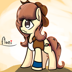 Size: 2000x2000 | Tagged: safe, artist:hymyt2, imported from derpibooru, oc, oc:flani bainilye, pony, high res