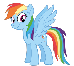 Size: 1280x1144 | Tagged: safe, artist:benpictures1, imported from ponybooru, rainbow dash, pegasus, pony, my little pony: the movie, cute, dashabetes, female, inkscape, mare, simple background, solo, spread wings, transparent background, vector, wings