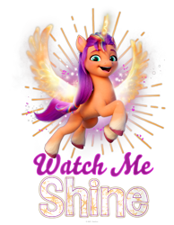 Size: 700x900 | Tagged: safe, imported from derpibooru, sunny starscout, alicorn, earth pony, pony, spoiler:g5, badge, bag, female, g5, looking at you, mare, my little pony: a new generation, official, satchel, shadow, simple background, solo, sunnycorn, transparent background