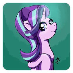 Size: 4500x4500 | Tagged: safe, artist:jearknds, imported from derpibooru, starlight glimmer, pony, unicorn, glowing horn, horn, solo
