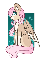 Size: 534x736 | Tagged: safe, artist:willows-sunset, imported from derpibooru, fluttershy, pegasus, pony, alternate design, simple background, solo, transparent background