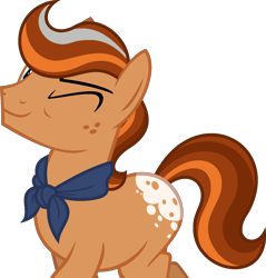 Size: 1369x1430 | Tagged: safe, artist:pegasski, imported from derpibooru, oc, oc only, oc:southern sunshine, earth pony, pony, male, one eye closed, simple background, solo, stallion, transparent background, wink