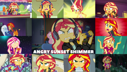 Size: 4332x2440 | Tagged: safe, edit, edited screencap, editor:quoterific, imported from derpibooru, screencap, flam, fluttershy, sandalwood, sci-twi, sunset shimmer, trixie, twilight sparkle, equestria girls, equestria girls (movie), equestria girls series, forgotten friendship, friendship games, game stream, legend of everfree, rainbow rocks, rollercoaster of friendship, spring breakdown, sunset's backstage pass!, the last drop, spoiler:eqg series (season 2), angry, clothes, cutie mark, cutie mark on clothes, daydream shimmer, eyes closed, female, frown, gamer sunset, geode of empathy, geode of fauna, glasses, gritted teeth, high res, it's not about the parakeet, jewelry, magical geodes, necklace, open mouth, rageset shimmer, shrunken pupils, solo focus, sunset yells at twilight, tell me what you need, that pony sure does have anger issues, that pony sure have anger issues, the last drop: sunset shimmer
