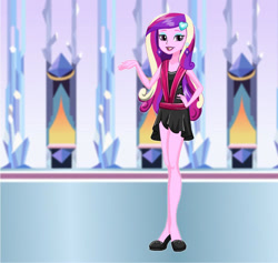 Size: 630x598 | Tagged: safe, artist:kimpossiblelove, imported from derpibooru, princess cadance, equestria girls, dean cadance, hand on hip