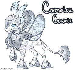 Size: 1950x1800 | Tagged: safe, artist:misskanabelle, imported from derpibooru, oc, oc only, changedling, changeling, changedling oc, changeling oc, chest fluff, female, hoof fluff, leonine tail, raised hoof, simple background, solo, transparent background, wings