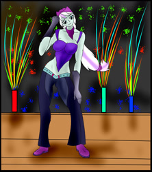 Size: 1600x1800 | Tagged: safe, artist:foxgearstudios, imported from derpibooru, coloratura, equestria girls, clothes, female, fireworks, gloves, long gloves