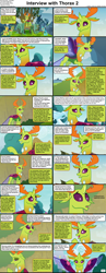 Size: 1282x3304 | Tagged: safe, edit, edited screencap, imported from derpibooru, screencap, arista, clypeus, cornicle, thorax, changedling, changeling, comic:celestia's servant interview, to change a changeling, triple threat, caption, comic, cs captions, female, grass, interview, king thorax, looking at you, male, mountain, onomatopoeia, screencap comic, text, throne