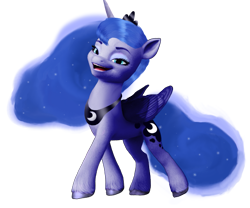 Size: 947x788 | Tagged: safe, artist:soft_angel, edit, imported from derpibooru, princess luna, alicorn, pony, base used, crown, female, g4, g4 to g5, g5, generation leap, jewelry, regalia, simple background, solo, transparent background