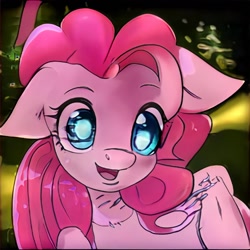 Size: 1024x1024 | Tagged: safe, imported from derpibooru, pony, ai content, ai generated, bust, creepy, generator:thisponydoesnotexist, machine learning abomination, not pinkie pie, portrait, solo