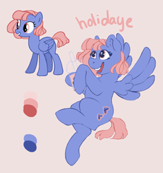 Size: 2378x2521 | Tagged: safe, artist:holidaye, imported from derpibooru, oc, oc only, oc:holidaye, pegasus, pony, female, high res, mare, reference, solo