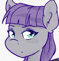 Size: 444x459 | Tagged: safe, artist:midnightpremiere, imported from derpibooru, maud pie, earth pony, pony, alpha channel, bust, checkered background, female, mare, solo