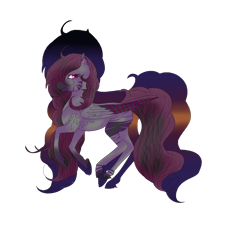 Size: 1568x1712 | Tagged: safe, artist:aonairfaol, imported from derpibooru, oc, oc only, pegasus, pony, female, mare, pegasus oc, simple background, solo, transparent background, two toned wings, wings