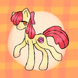 Size: 1280x1280 | Tagged: safe, artist:damnbeavers, imported from derpibooru, apple bloom, earth pony, pony, female, filly, solo