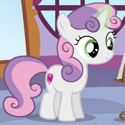 Size: 560x560 | Tagged: safe, imported from derpibooru, screencap, sweetie belle, female, filly, solo