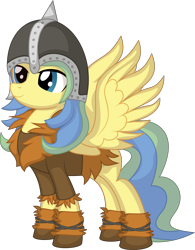 Size: 5770x7385 | Tagged: safe, artist:cyanlightning, imported from derpibooru, oc, oc:flitterkriz, pegasus, pony, .svg available, absurd resolution, clothes, female, helmet, mare, simple background, transparent background, vector, viking, viking helmet