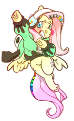 Size: 566x927 | Tagged: safe, artist:roseanon4, imported from derpibooru, fluttershy, pegasus, pony, antonymph, beanbrows, blush sticker, blushing, cutie mark accessory, digital art, eyebrows, fluttgirshy, frog (hoof), grin, headphones, heart, hoof heart, implied rainbow dash, simple background, smiling, solo, transparent background, underhoof, unshorn fetlocks