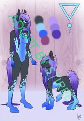 Size: 1640x2360 | Tagged: safe, artist:stirren, imported from derpibooru, oc, oc only, unnamed oc, anthro, pony, adoptable, auction, female, reference sheet, solo, spots