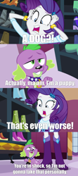 Size: 1920x4320 | Tagged: safe, edit, edited screencap, imported from derpibooru, screencap, rarity, spike, dog, equestria girls, equestria girls (movie), comic, duo, female, high res, male, paw patrol, paw patrol: the movie, screencap comic, spike the dog
