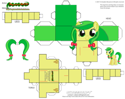 Size: 1125x889 | Tagged: safe, imported from derpibooru, apple fritter, earth pony, pony, apple family member, craft, cubeecraft, papercraft