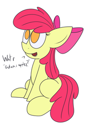 Size: 785x1010 | Tagged: safe, artist:mr. rottson, imported from ponybooru, apple bloom, earth pony, female, filly, solo