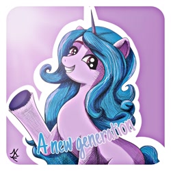 Size: 1732x1732 | Tagged: safe, artist:jearknds, imported from derpibooru, izzy moonbow, pony, unicorn, g5, outline, solo