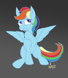 Size: 1163x1335 | Tagged: safe, artist:whirlwindflux, imported from derpibooru, rainbow dash, pegasus, pony, female, gray background, heart eyes, mare, simple background, solo, spread wings, wingding eyes, wings