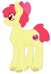 Size: 1397x2029 | Tagged: safe, artist:glacierfrostclaw, imported from derpibooru, apple bloom, earth pony, pony, eye clipping through hair, female, filly, looking left, simple background, solo, transparent background, unshorn fetlocks