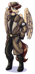 Size: 570x1200 | Tagged: safe, artist:notsosmartsmarty, imported from derpibooru, oc, oc only, oc:rukh, anthro, pegasus, unguligrade anthro, clothes, enclave, male, military uniform, simple background, solo, stallion, transparent background, uniform