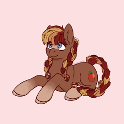 Size: 2000x2000 | Tagged: safe, artist:buy_some_apples, imported from derpibooru, oc, oc only, earth pony, braid, high res