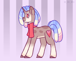 Size: 2500x2000 | Tagged: safe, artist:buy_some_apples, imported from derpibooru, oc, oc only, unicorn, clothes, dreadlocks, high res, scarf