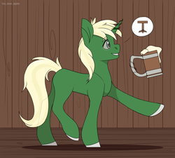 Size: 3000x2700 | Tagged: safe, artist:buy_some_apples, imported from derpibooru, oc, oc only, unicorn, alcohol, beer, high res, table