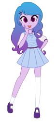 Size: 834x1796 | Tagged: safe, artist:azuventum, imported from derpibooru, izzy moonbow, equestria girls, equestria girls-ified, female, g5, open mouth, open smile, simple background, smiling, solo, standing, transparent background