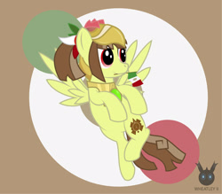 Size: 1418x1241 | Tagged: safe, artist:wheatley r.h., derpibooru exclusive, imported from derpibooru, oc, oc only, oc:tailcoatl, pegasus, pony, female, flying, happy, mare, mexican flag, mexico, mouth hold, nation ponies, ponified, september 16th, simple background, smiling, solo, spread wings, vector, watermark, wings