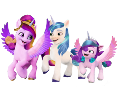 Size: 905x642 | Tagged: safe, artist:soft_angel, edit, imported from derpibooru, princess cadance, princess flurry heart, shining armor, alicorn, pony, unicorn, base used, crown, fake, faker than a three dollar bill, female, g4, g4 to g5, g5, generation leap, jewelry, male, regalia, simple background, transparent background
