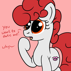 Size: 2000x2000 | Tagged: safe, artist:dafiltafish, imported from derpibooru, oc, oc only, oc:clair, earth pony, pony, high res, solo, text