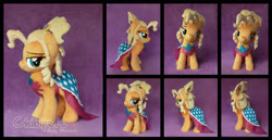 Size: 3018x1561 | Tagged: safe, artist:chibi-pets, imported from derpibooru, applejack, pony, applejewel, irl, photo, plushie, solo