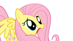 Size: 1920x1080 | Tagged: safe, artist:danbackslide7, edit, edited screencap, imported from derpibooru, screencap, vector edit, fluttershy, pegasus, pony, party of one, 1080p, adorable distress, cute, d:, female, frown, horrified, mare, open mouth, shocked, shyabetes, simple background, solo, spread wings, transparent background, vector, wings