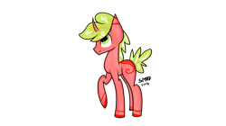 Size: 1440x805 | Tagged: safe, artist:skypaw122, imported from derpibooru, oc, oc only, pony, unicorn, horn, raised hoof, signature, simple background, solo, transparent background, unicorn oc