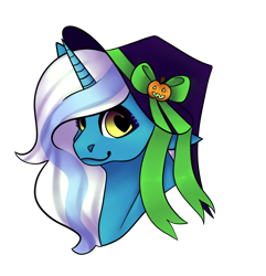 Size: 1280x1326 | Tagged: safe, imported from derpibooru, oc, oc:fleurbelle, alicorn, alicorn oc, bow, clothes, costume, female, halloween, halloween costume, hat, heart eyes, holiday, horn, mare, nightmare night, pumpkin, ribbon, simple background, transparent background, wingding eyes, wings, witch hat