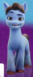 Size: 476x1090 | Tagged: source needed, useless source url, safe, imported from derpibooru, screencap, earth pony, pony, spoiler:my little pony: a new generation, 3d, g5, johnny orlando, male, my little pony: a new generation, ponified, smiling, stallion