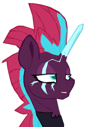 Size: 1280x1808 | Tagged: safe, artist:benpictures1, artist:chedx, imported from derpibooru, tempest shadow, pony, unicorn, comic:the storm kingdom, my little pony: the movie, bad end, bodysuit, clothes, crystal of light, female, general tempest shadow, implied applejack, implied fluttershy, implied pinkie pie, implied rainbow dash, implied rarity, implied spike, inkscape, mare, simple background, solo, transparent background, vector