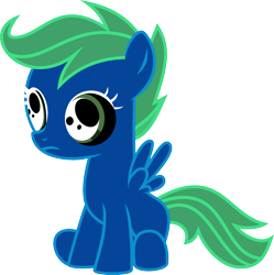 Size: 1920x1926 | Tagged: safe, imported from derpibooru, scootaloo, pegasus, pony, inverted colors, simple background, sitting, solo, transparent background