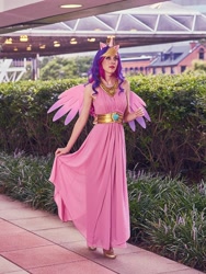 Size: 1028x1365 | Tagged: safe, artist:xen photography, imported from derpibooru, princess cadance, human, bronycon, bronycon 2015, clothes, cosplay, costume, cropped, irl, irl human, photo