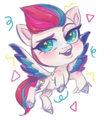 Size: 1500x1800 | Tagged: safe, artist:funky_furs, imported from derpibooru, zipp storm, pegasus, pony, chibi, g5, solo