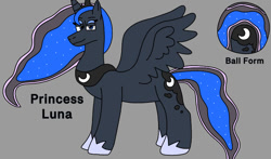 Size: 750x440 | Tagged: safe, imported from derpibooru, princess luna, alicorn, pony, ball, female, mare, morph ball, princess balluna, solo, wings