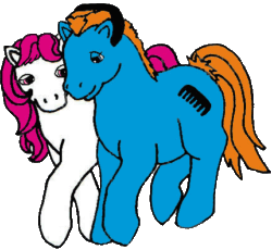 Size: 430x396 | Tagged: safe, artist:teddy, imported from derpibooru, sweetheart, teddy, my little pony tales, female, g1, gif, male, non-animated gif, shipping, simple background, straight, teddy bear, teddyheart, transparent background