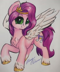 Size: 1695x2048 | Tagged: safe, artist:gleamydreams, imported from derpibooru, pipp petals, pegasus, pony, adorapipp, concave belly, cute, g5, slim, thin